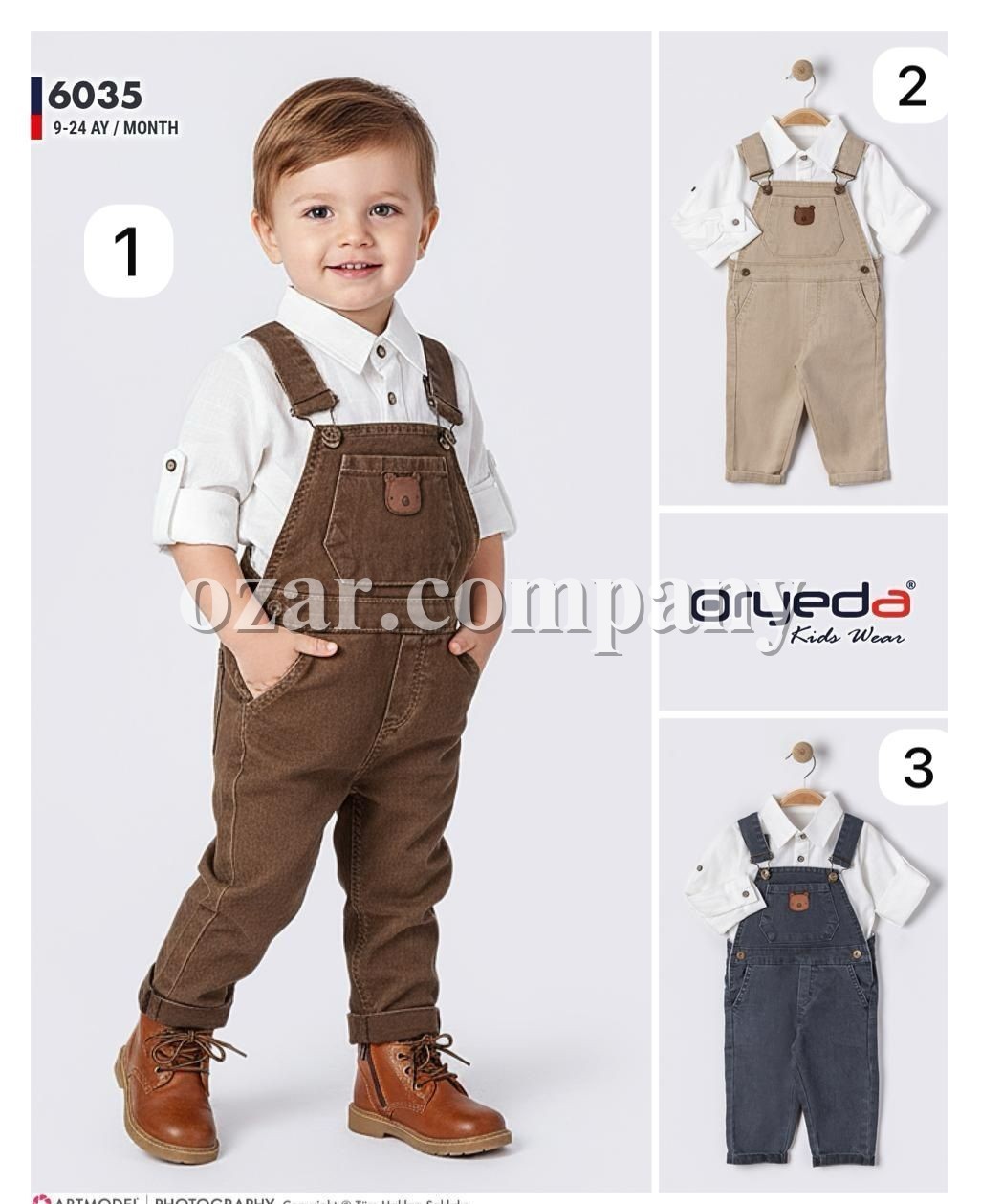 Джинсовый Комбинезон Для Мальчика Oryeda (9-12-18-24мес.)