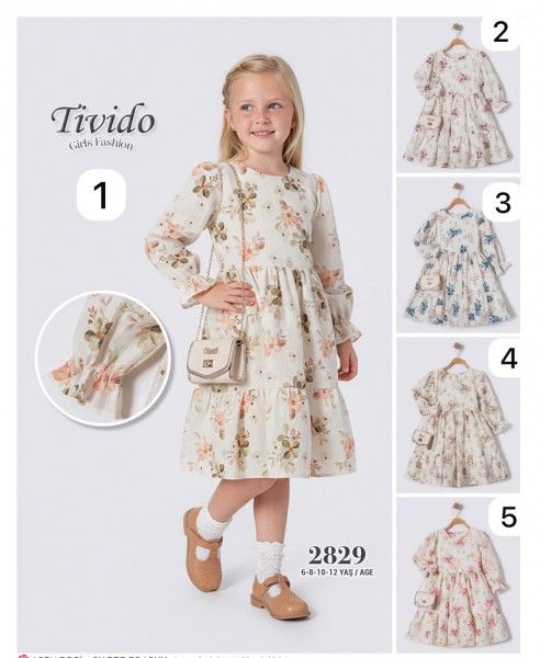 Платье Для Девочки Tivido (6-8-10-12лет)