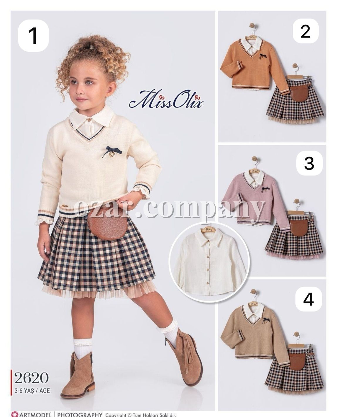 Костюм Тройка Для Девочки Miss Olix (3-4-5-6лет)