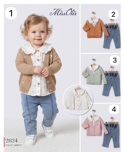 Костюм Тройка Для Девочки Miss Olix (9-12-18-24мес.) 