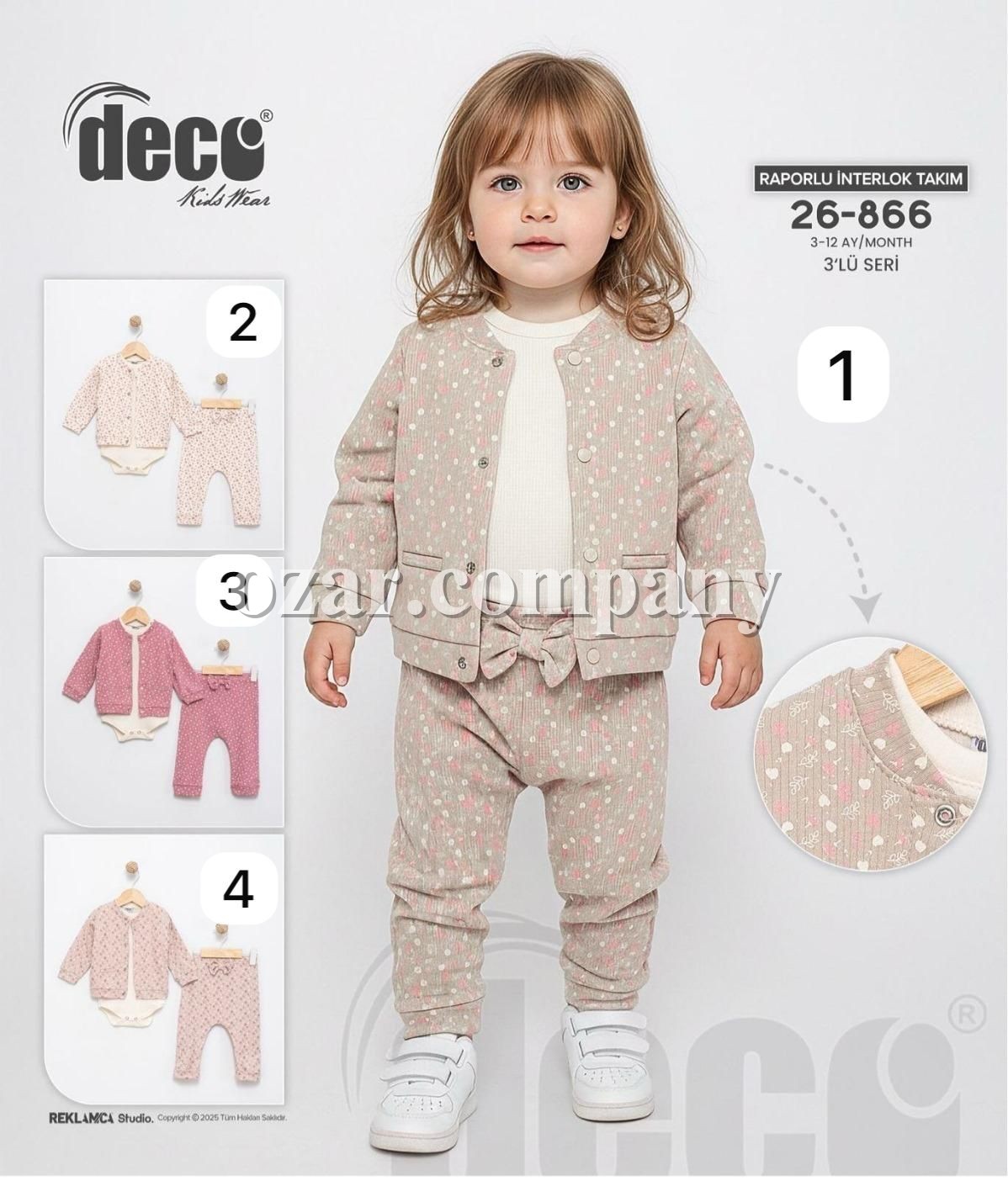 Комплект Для Девочки Deco (3-6/6-9/9-12мес.)