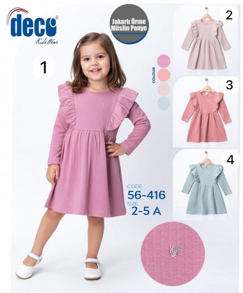 Муслиновое Платье Для Девочки Deco (2-3-4-5лет)