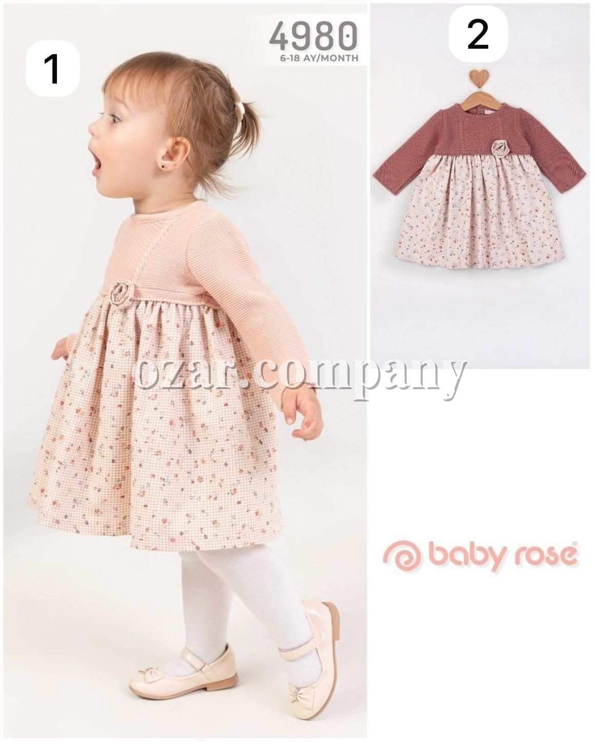 Платье Для Девочки Baby Rose (6-9-12-18мес.)