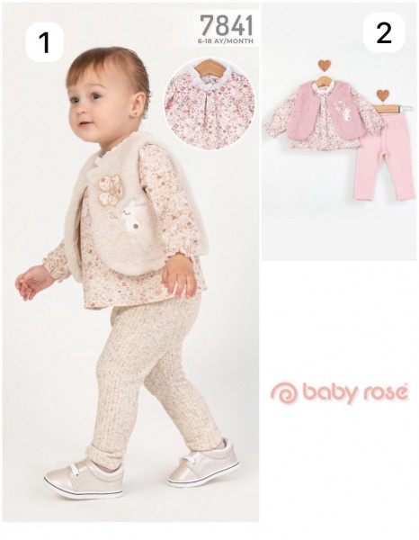Костюм Тройка Для Девочки Baby Rose (6-9-12-18мес.)