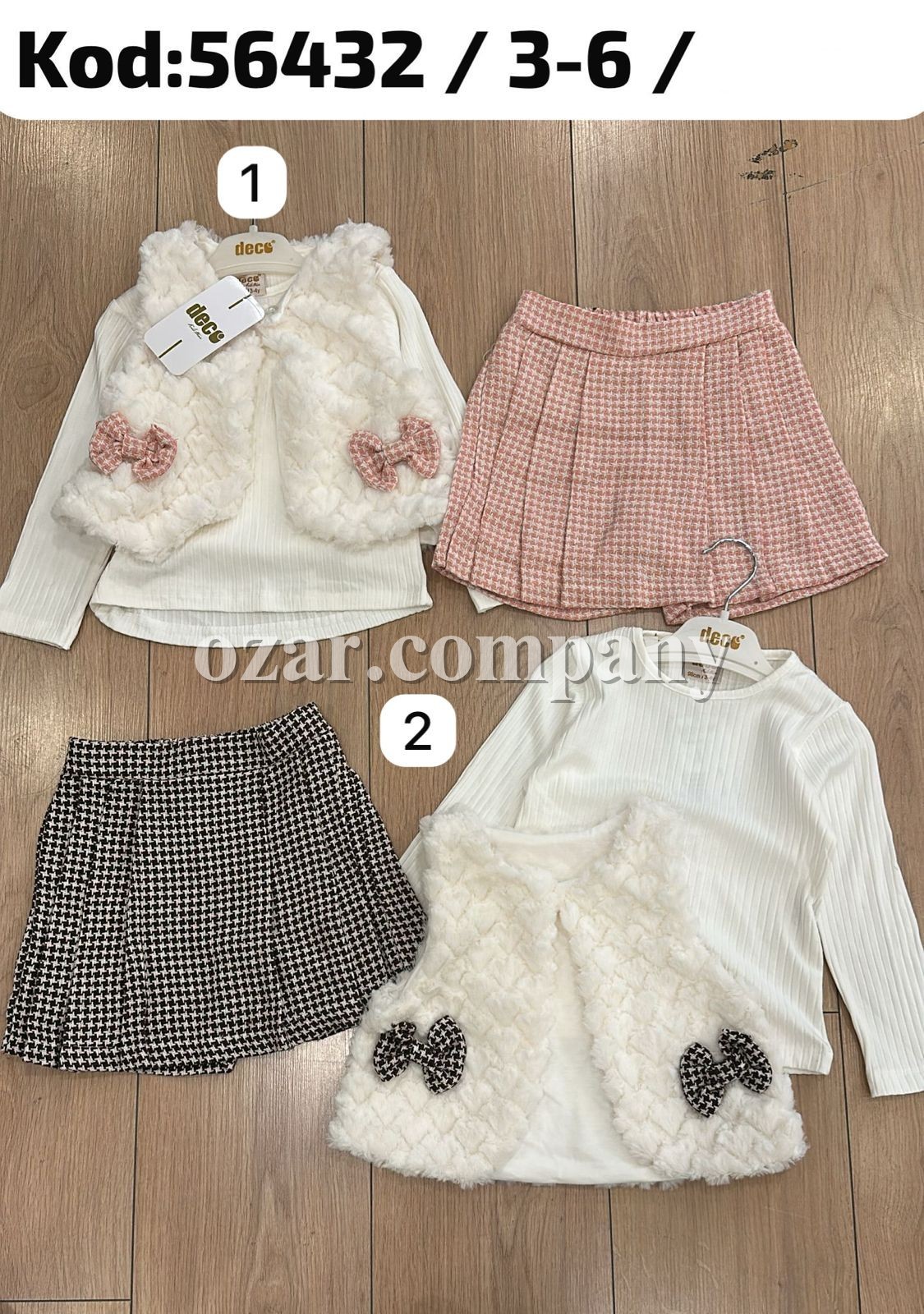 Костюм Тройка Для Девочки Deco (3-4-5-6лет) 