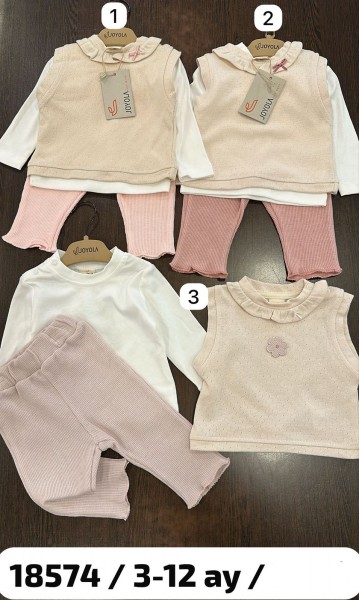 Костюм Тройка Для Девочки Joyola (3-6-9-12мес.)