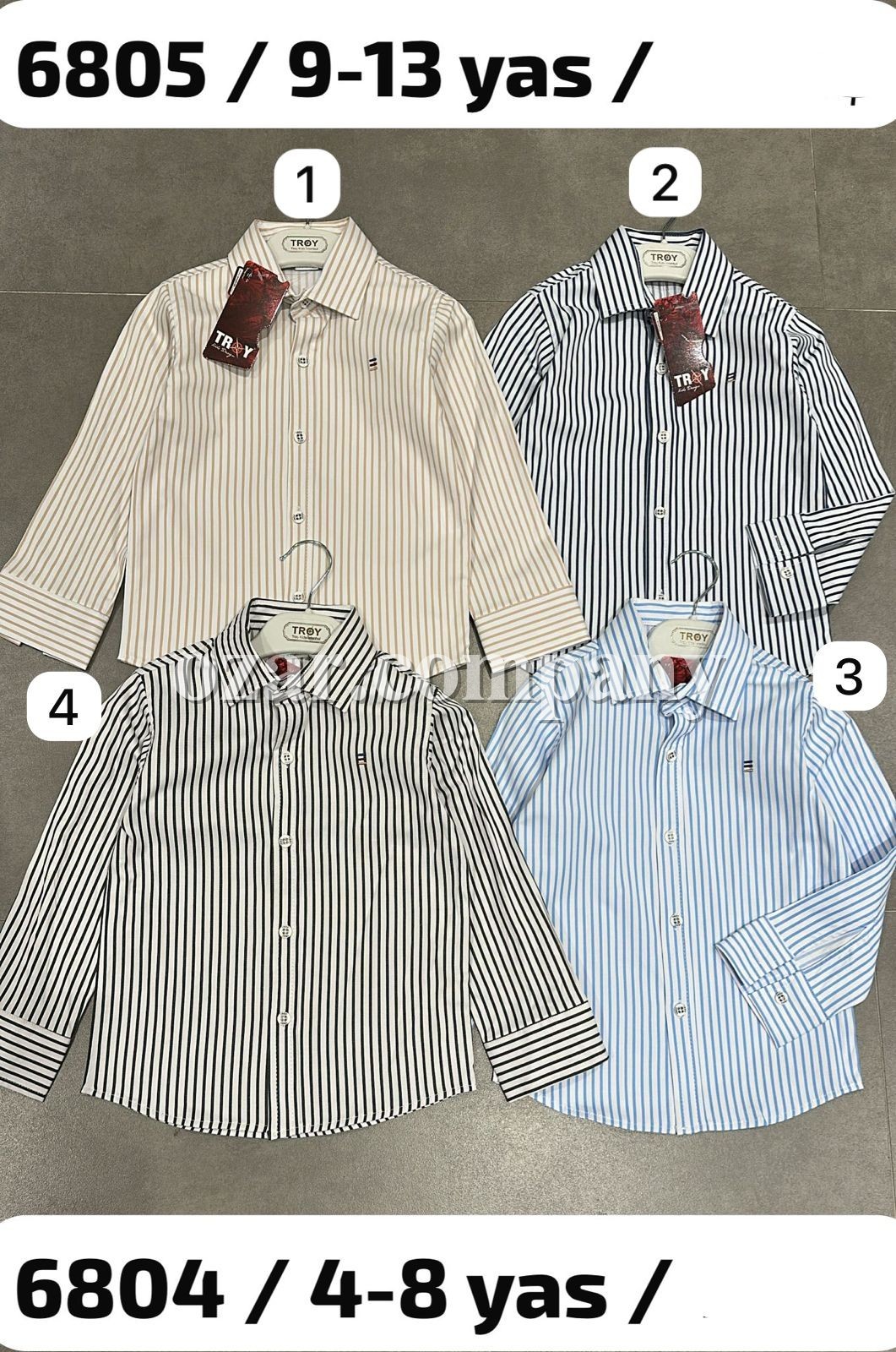 Рубашка Для Мальчика Troy (4-5-6-7-8лет) 