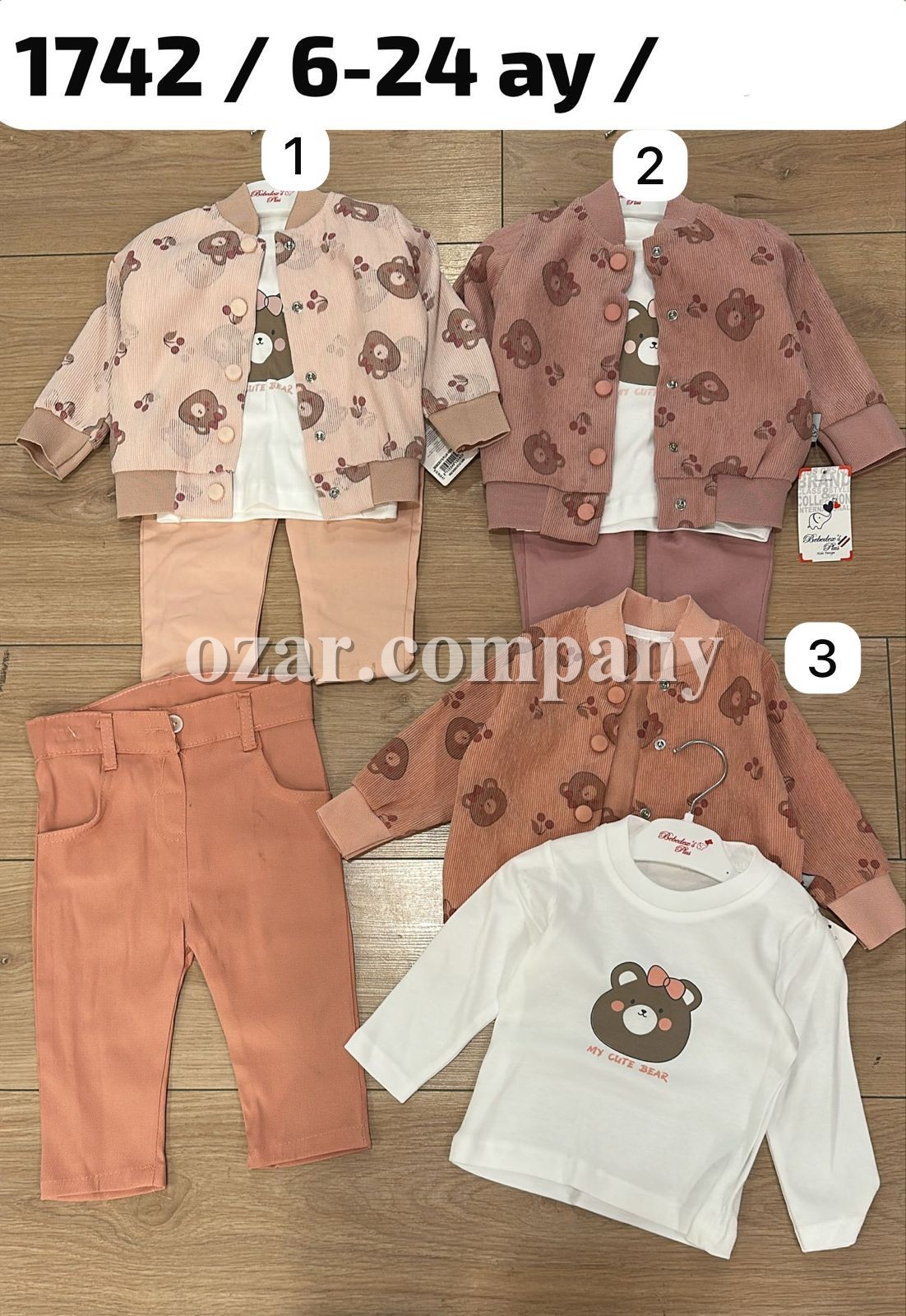 Костюм Тройка Для Девочки Bebedexs (6-12-18-24мес.)