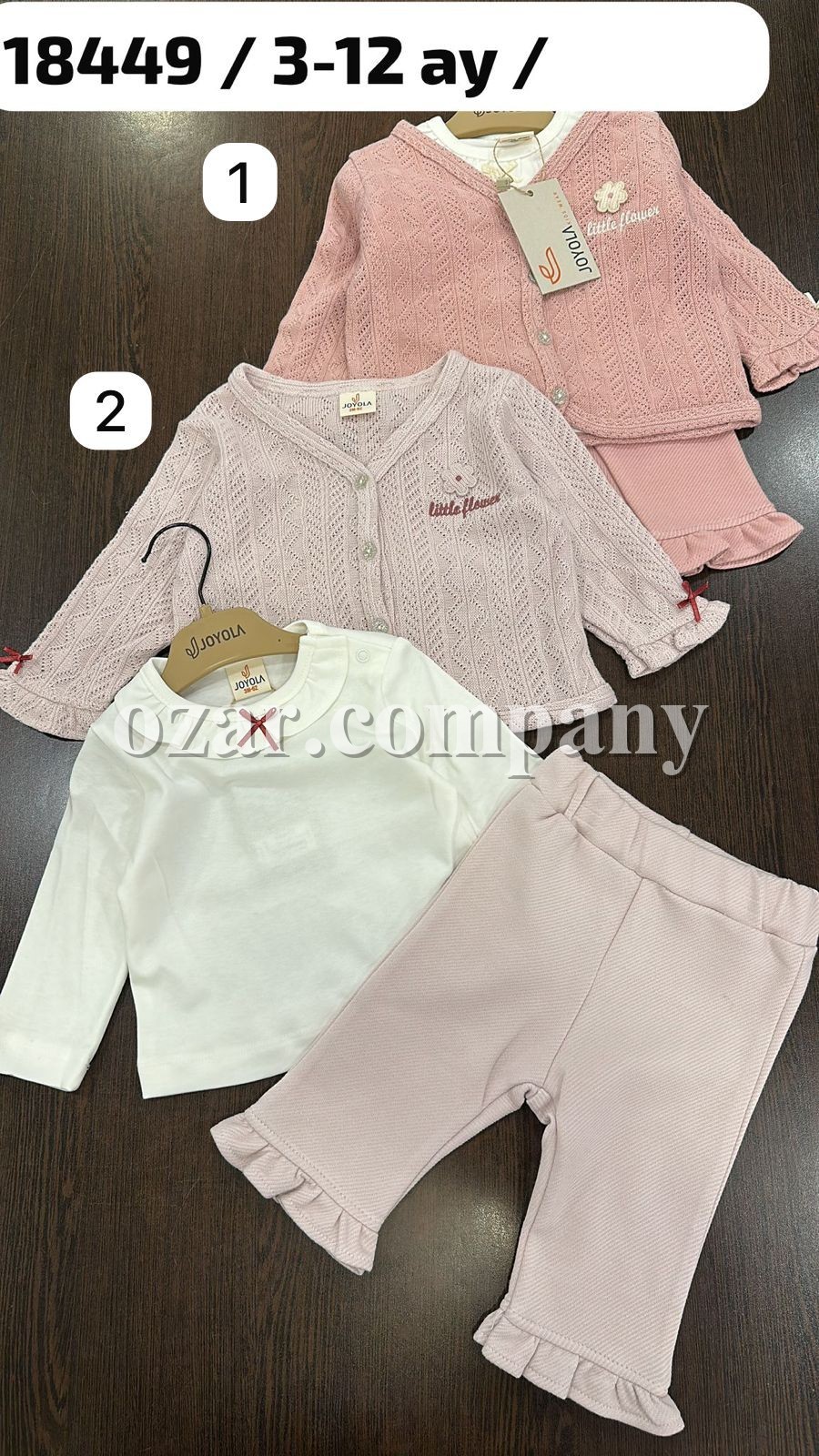 Костюм Тройка Для Девочки Joyola (3-6-9-12мес.)
