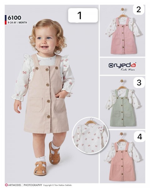 Джинсовый Сарафан Для Девочки Oryeda (9-12-18-24мес.)