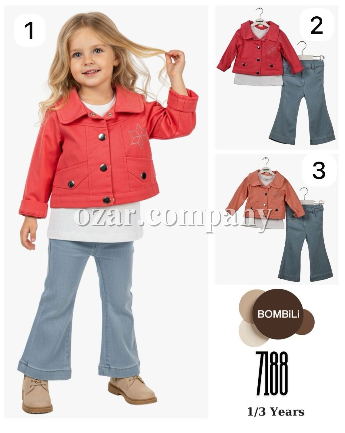 Костюм Тройка Для Девочки Bombili (1-2-3лет) 