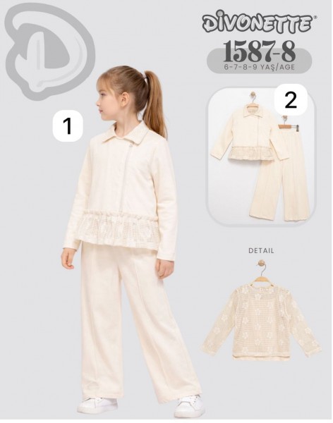 Костюм Тройка Для Девочки Divonette (6-7-8-9лет) 