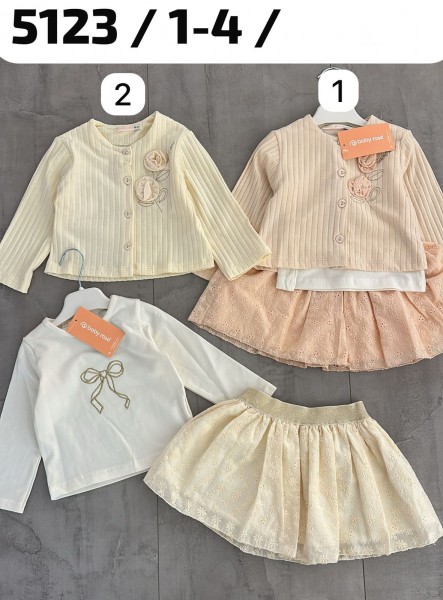 Костюм Тройка Для Девочки Baby Rose (1-2-3-4лет) 