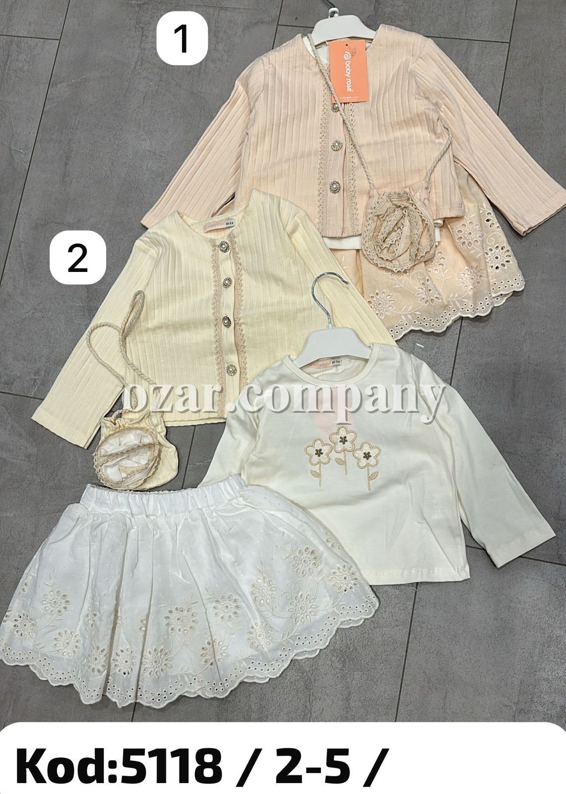 Костюм Тройка Для Девочки Baby Rose (2-3-4-5лет)