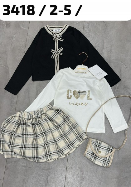 Костюм Тройка Для Девочки Gamzelim (2-3-4-5лет)