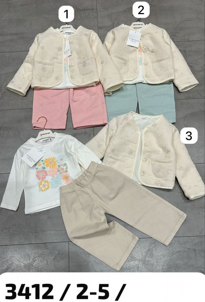 Костюм Тройка Для Девочки Gamzelim (2-3-4-5лет)