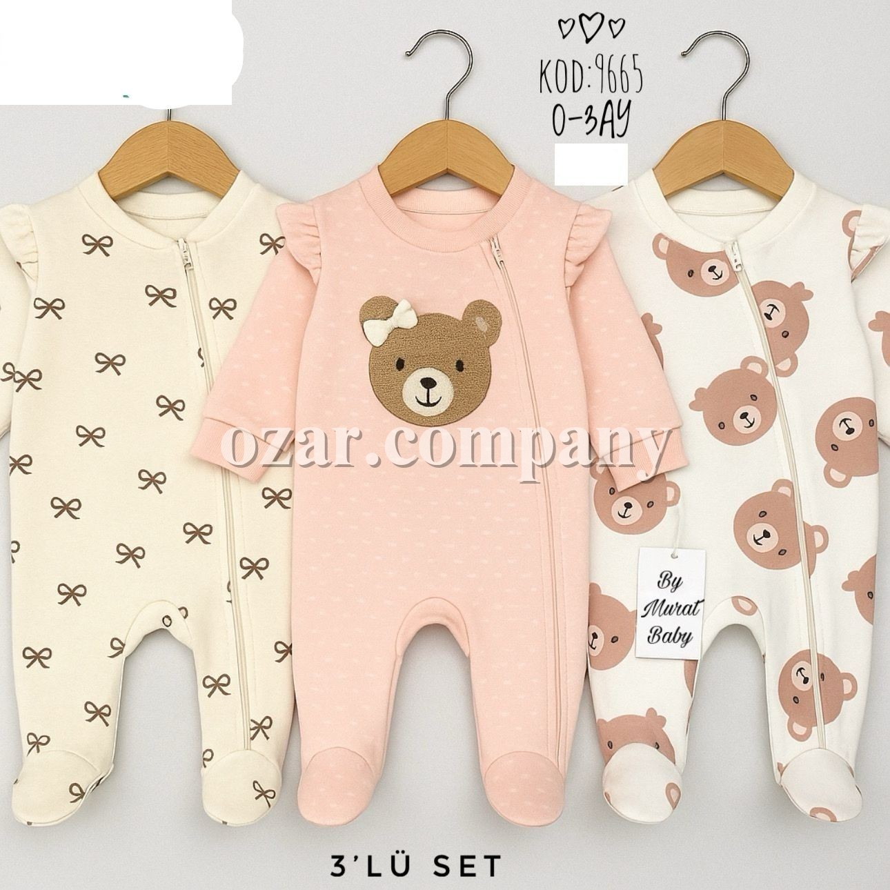 Комплект Человечков Для Девочки Murat Baby (0-3мес.) 