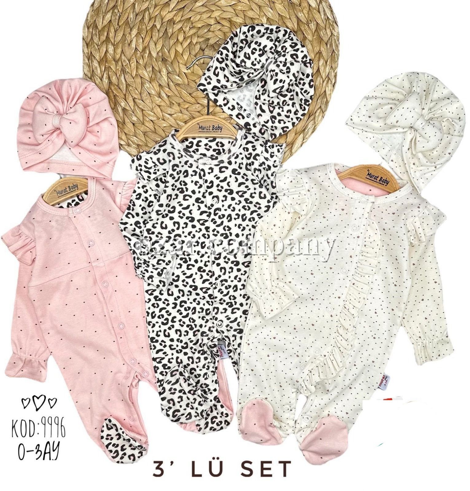 Комплект Человечков Для Девочки Murat Baby (0-3мес.) 