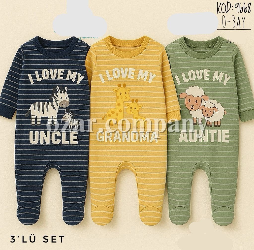 Комплект Человечков Для Мальчика Murat Baby (0-3мес.) 