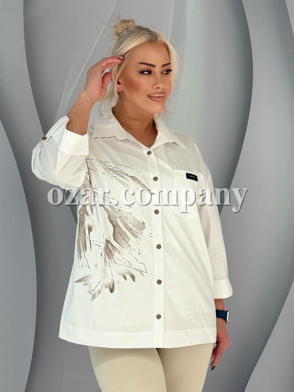 Женская Рубашка Aras (Большие размеры)