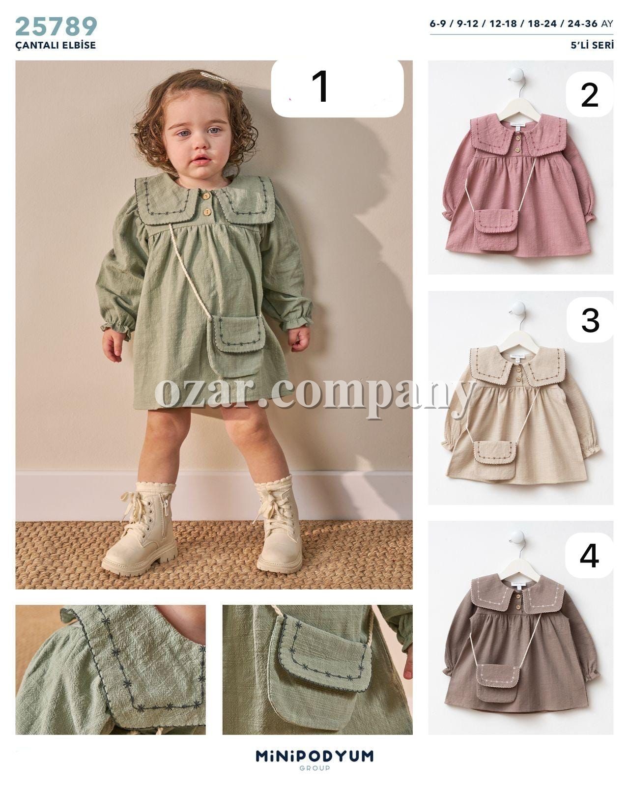 Платье Для Девочки Bupper Minipodyum (6-9/9-12/12-18/18-24/24-36мес.)