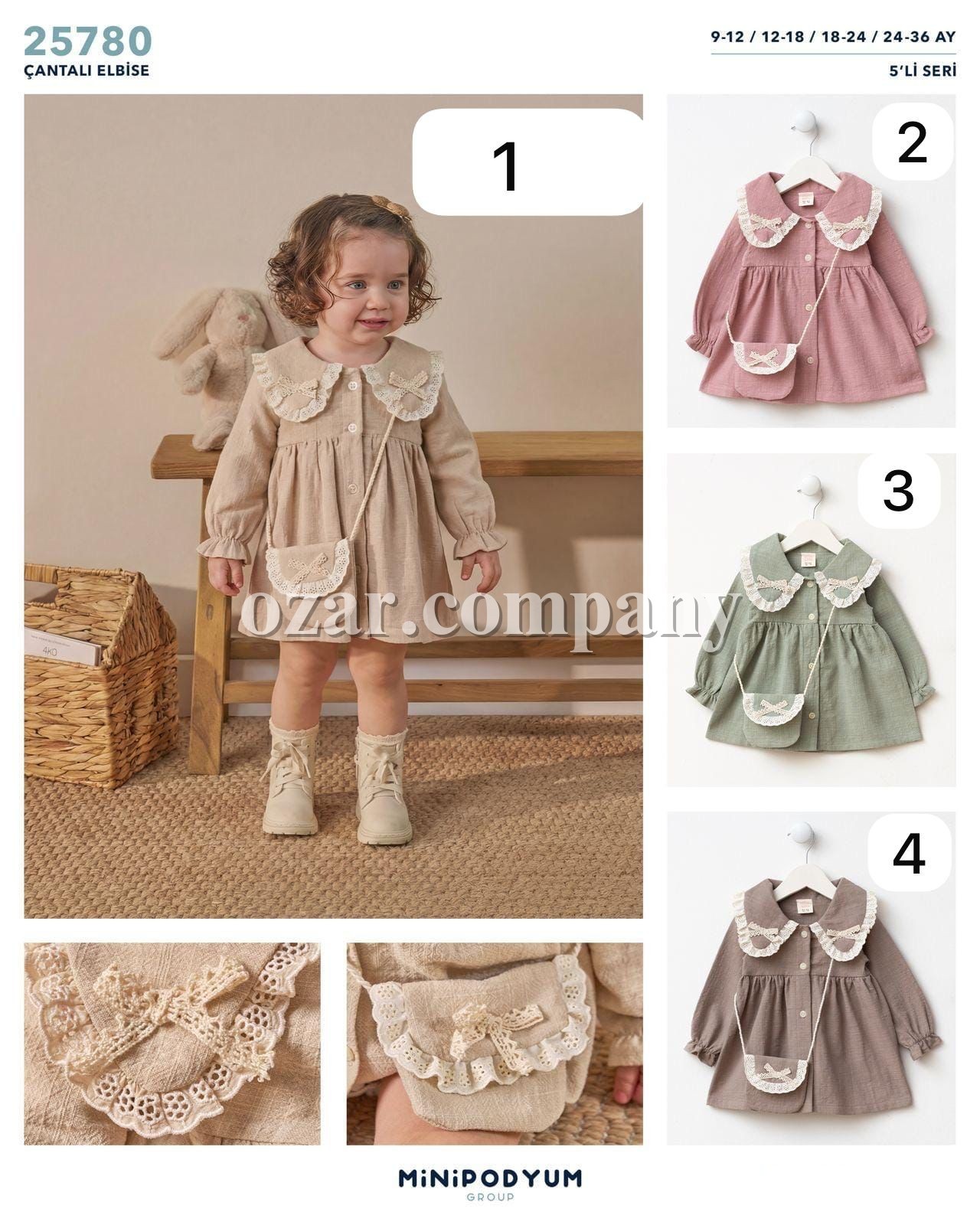 Платье Для Девочки Bupper Minipodyum (9-12/12-18/18-24/24-36мес.)