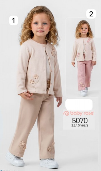 Костюм Тройка Для Девочки Baby Rose (2-3-4-5лет)