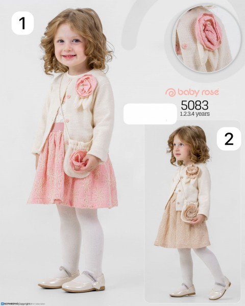 Костюм Тройка Для Девочки Baby Rose (1-2-3-4лет) 