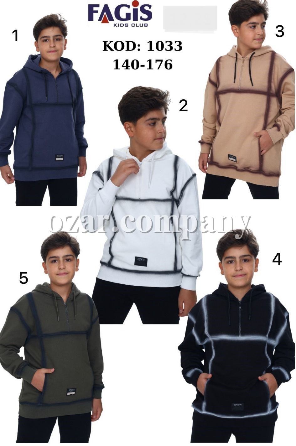 Худи Для Мальчика Fagis (10-12-14-16лет) 