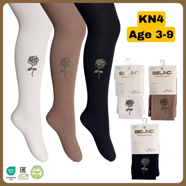 Колготы Со Стразами Для Девочки Belino (5-6лет)