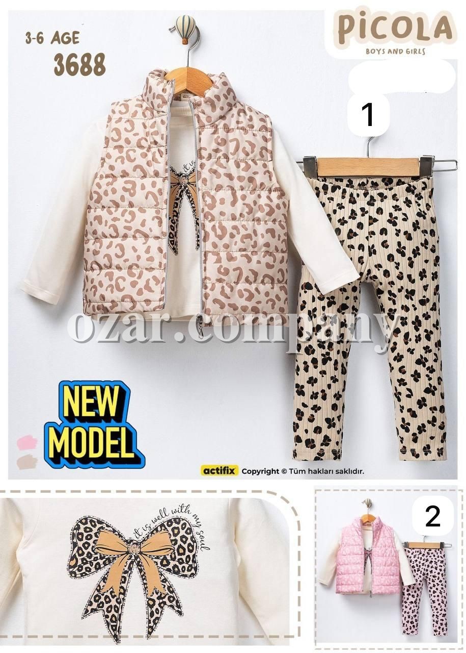 Костюм Тройка Для Девочки Picola (3-4-5-6лет)