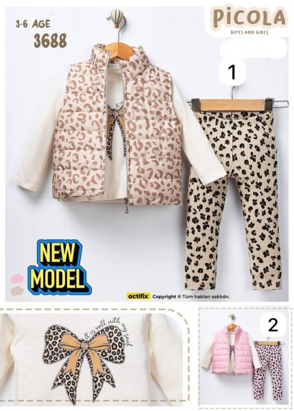 Костюм Тройка Для Девочки Picola (3-4-5-6лет)