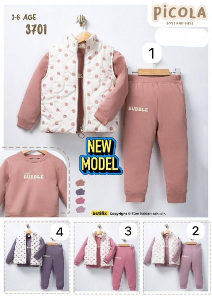 Костюм Тройка Для Девочки Picola (3-4-5-6лет)