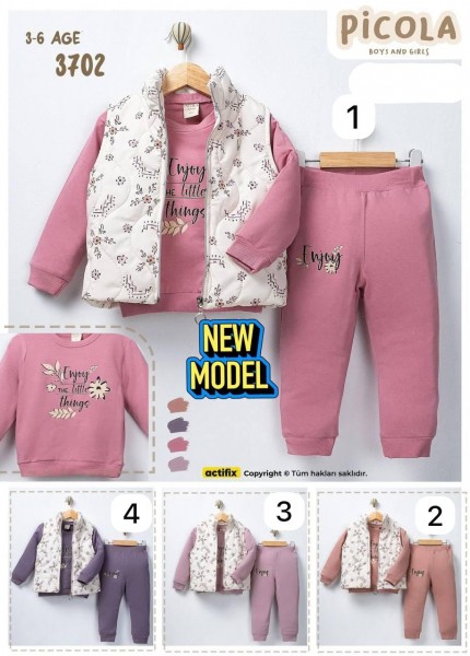 Костюм Тройка Для Девочки Picola (3-4-5-6лет)