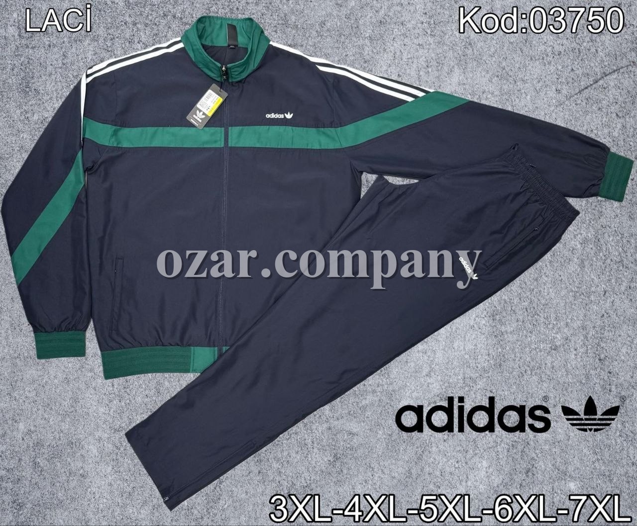 Мужской Спортивный Костюм Adidas (Большие размеры)