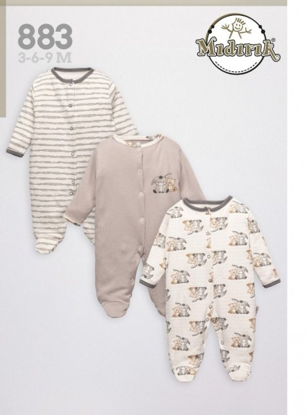 Комплект Человечков Для Мальчика Midirik (3-6-9мес. по 3шт.)