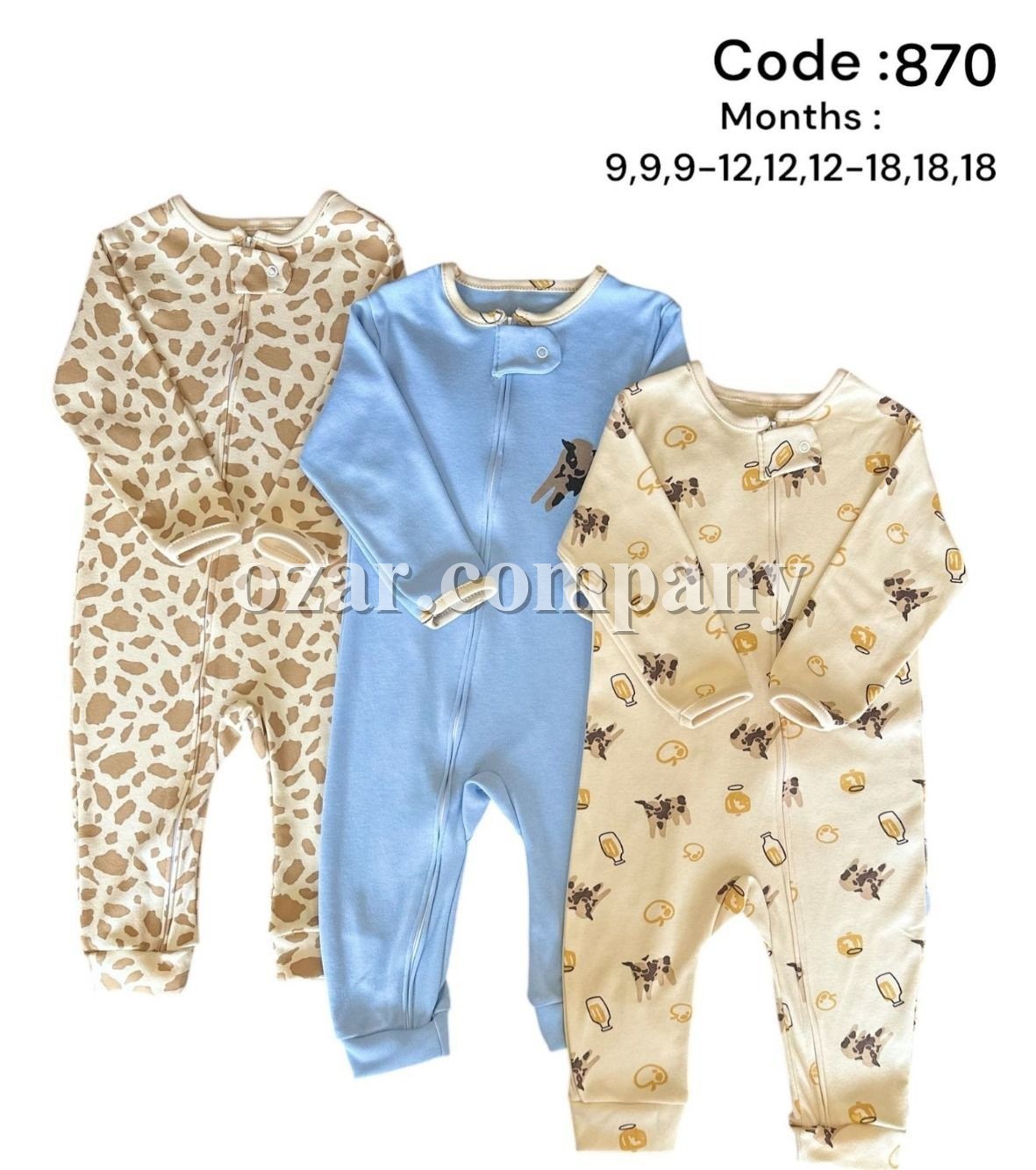 Комплект Человечков Для Мальчика Midirik (9-12-18мес. по 3шт.)