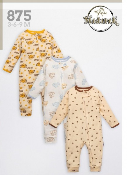 Комплект Человечков Для Новорождённых Midirik (3-6-9мес. по 3шт.)