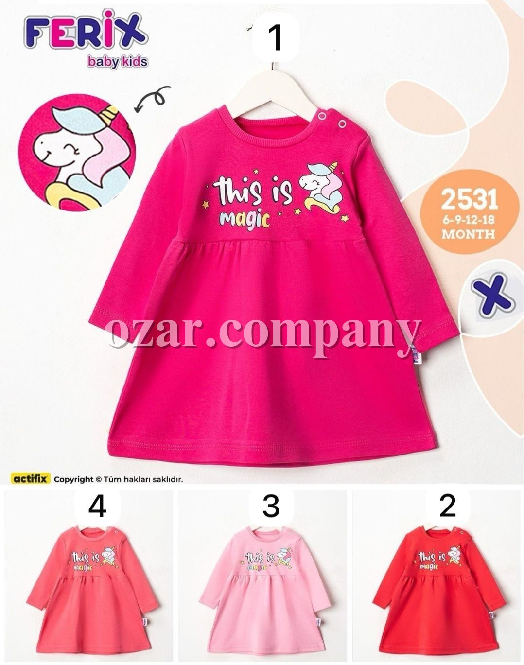 Платье Для Девочки Ferix (6-9-12-18мес.)