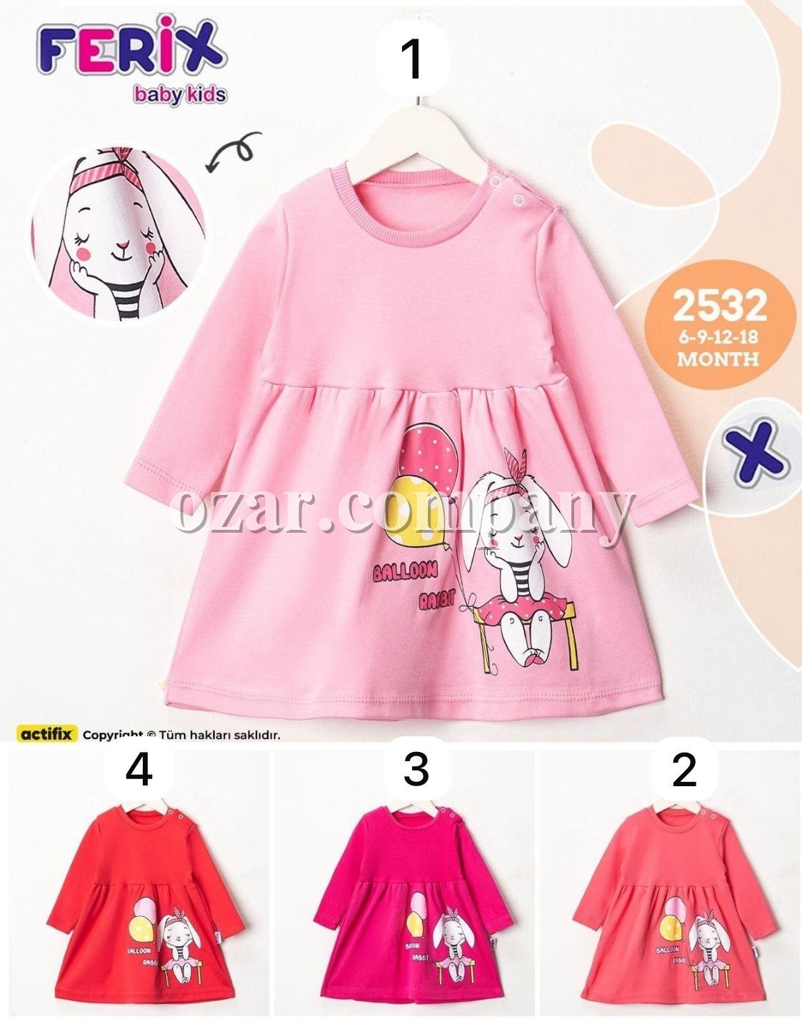 Платье Для Девочки Ferix (6-9-12-18мес.)