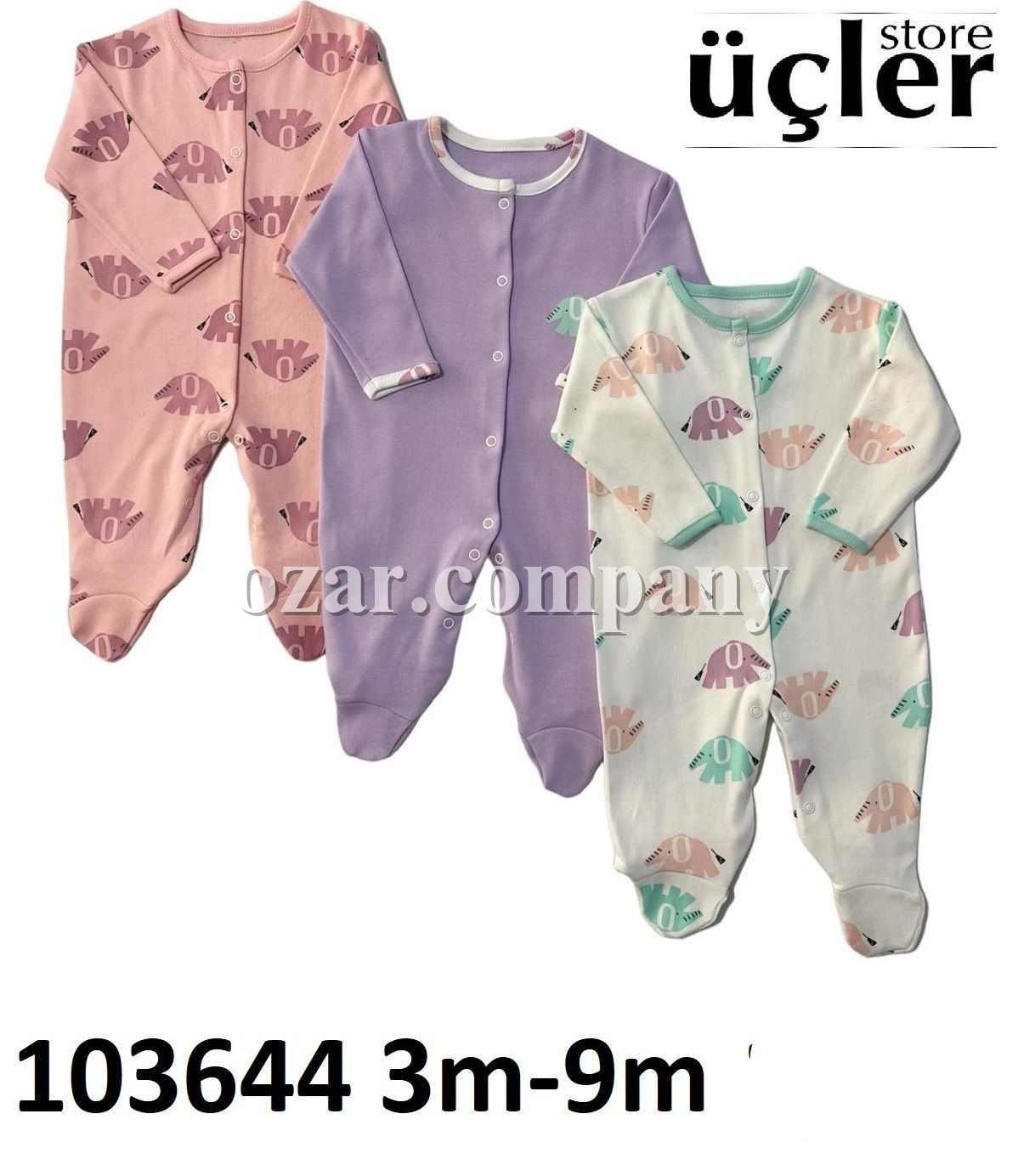 Комплект Человечков Для Девочки Midirik (3-6-9мес. по 3шт.)