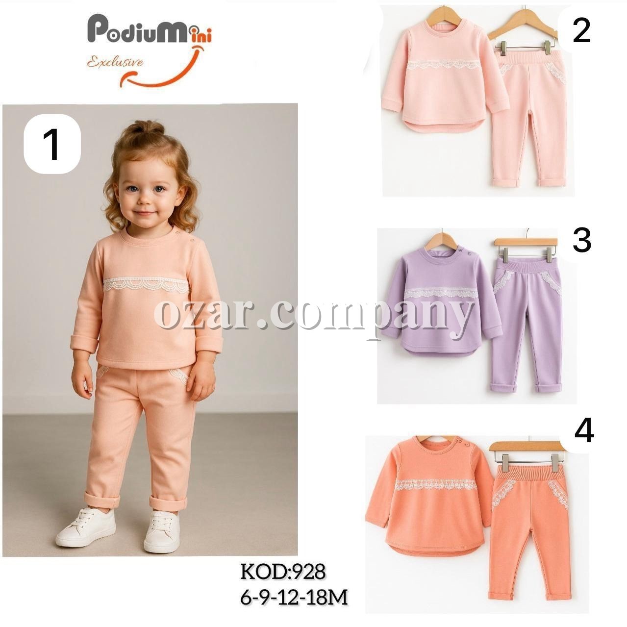 Костюм Для Девочки PodiuMini (6-9-12-18мес.)
