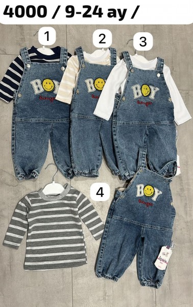 Джинсовый Комбинезон Для Мальчика Lomix (9-12-18-24мес.)