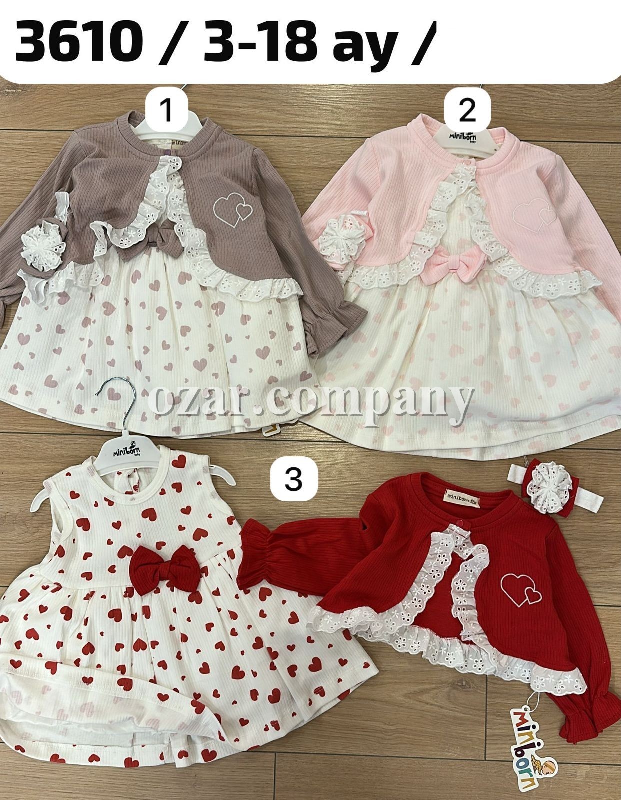 Платье Для Девочки Mini Born (3-6/6-9/9-12/12-18мес.)