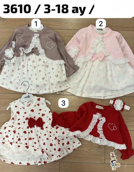 Платье Для Девочки Mini Born (3-6/6-9/9-12/12-18мес.)