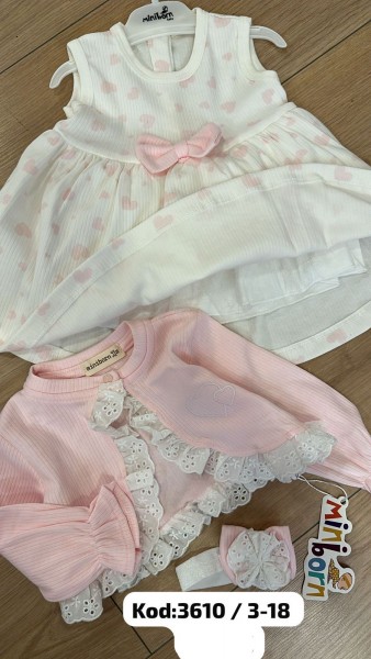 Платье Для Девочки Mini Born (3-6/6-9/9-12/12-18мес.)