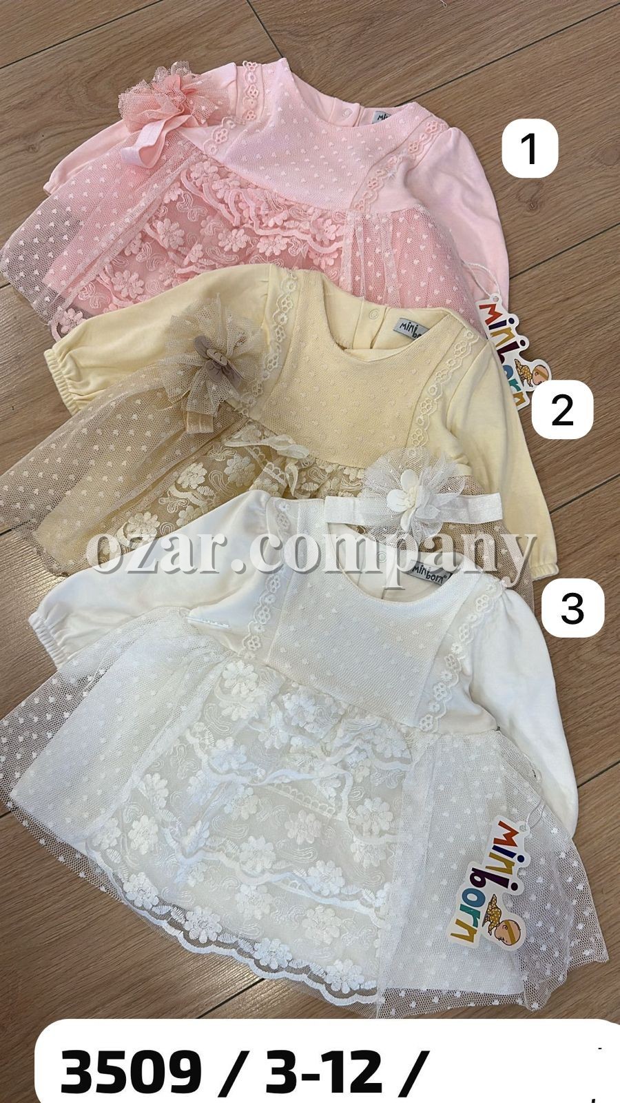 Платье Для Девочки Mini Born (3-6-9-12мес.)