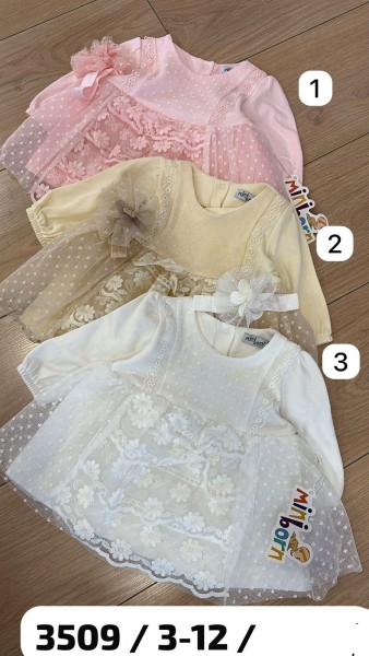 Платье Для Девочки Mini Born (3-6-9-12мес.)