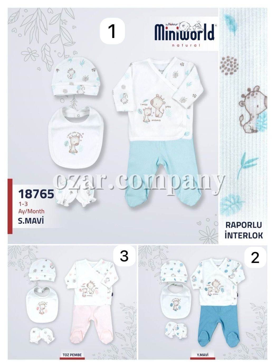 Комплект Для Новорождённых Miniworld (1-3мес.)