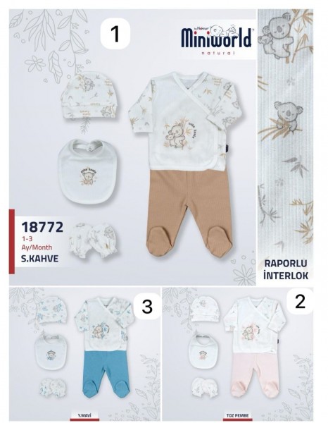 Комплект Для Новорождённых Miniworld (1-3мес.)